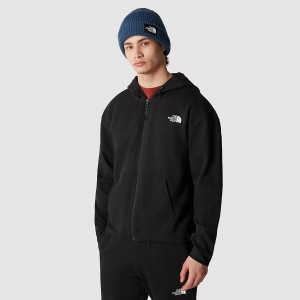The North Face Tech Full-Zip Hoodie μαυρα | MFUQGR-807