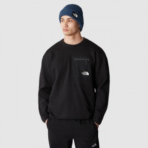 The North Face Tech πουλοβερ μαυρα | HYQNBZ-087