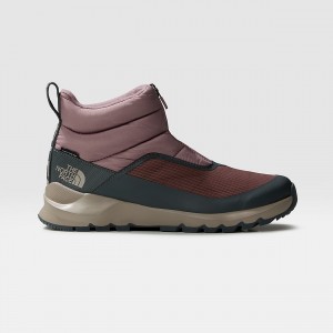The North Face ThermoBall™ Progressive II αδιαβροχα Zip-Up Χειμερινά Boots γκρι | MQWSIU-039