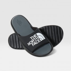 The North Face Triarch Slides μαυρα ασπρα | UVESFW-605