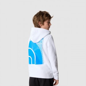 The North Face σταμπεσ Hoodie μπλε | MIFBZP-683