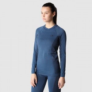 The North Face Αθλητικά Long-Sleeve Top μπλε μαυρα | BPMKAX-546