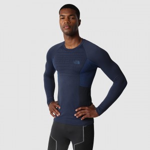 The North Face Αθλητικά Long-Sleeve Top σκουρο μπλε μπλε | EKFGHY-942
