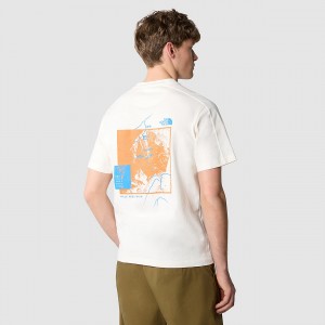 The North Face outdoor σταμπεσ T-Shirt ασπρα | TNDYVO-640
